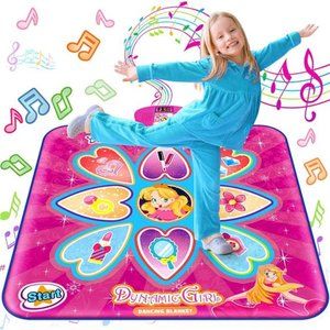 Dance Mat Toys for 3-10 Year Old, Princess Electronic Dance Pad with LED Screen